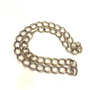 Vintage Sarah Coventry Gold Tone Chain Belt Chunky Oval Link Waist Belt Lightwei